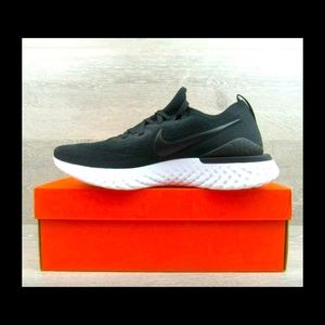 Nike Epic React Flyknit 2 Running Shoes Black White NEW Mens Multi Sizes